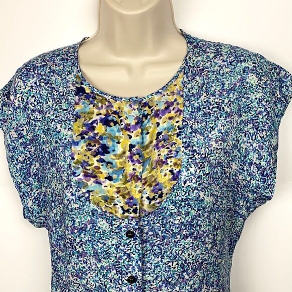 ESCADA SPORT floral button down blouse top size S - Picture 2 of 8